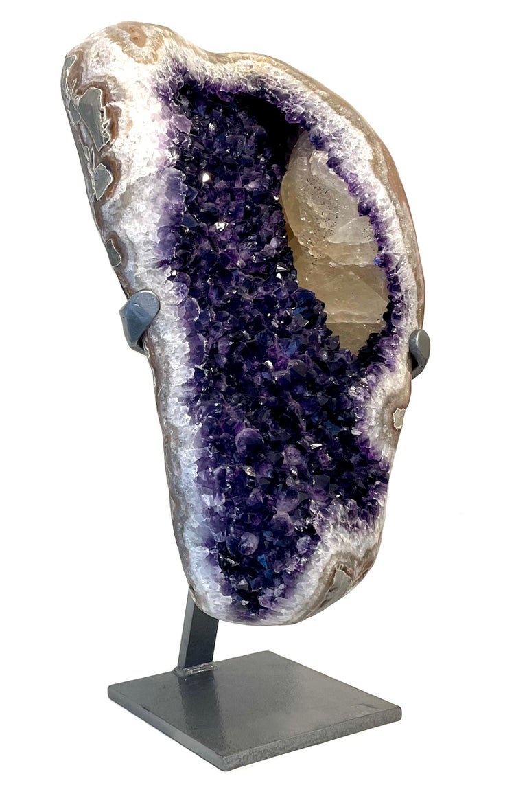 Large Amethyst Crystal with Quartz Node For Sale at 1stDibs quartz