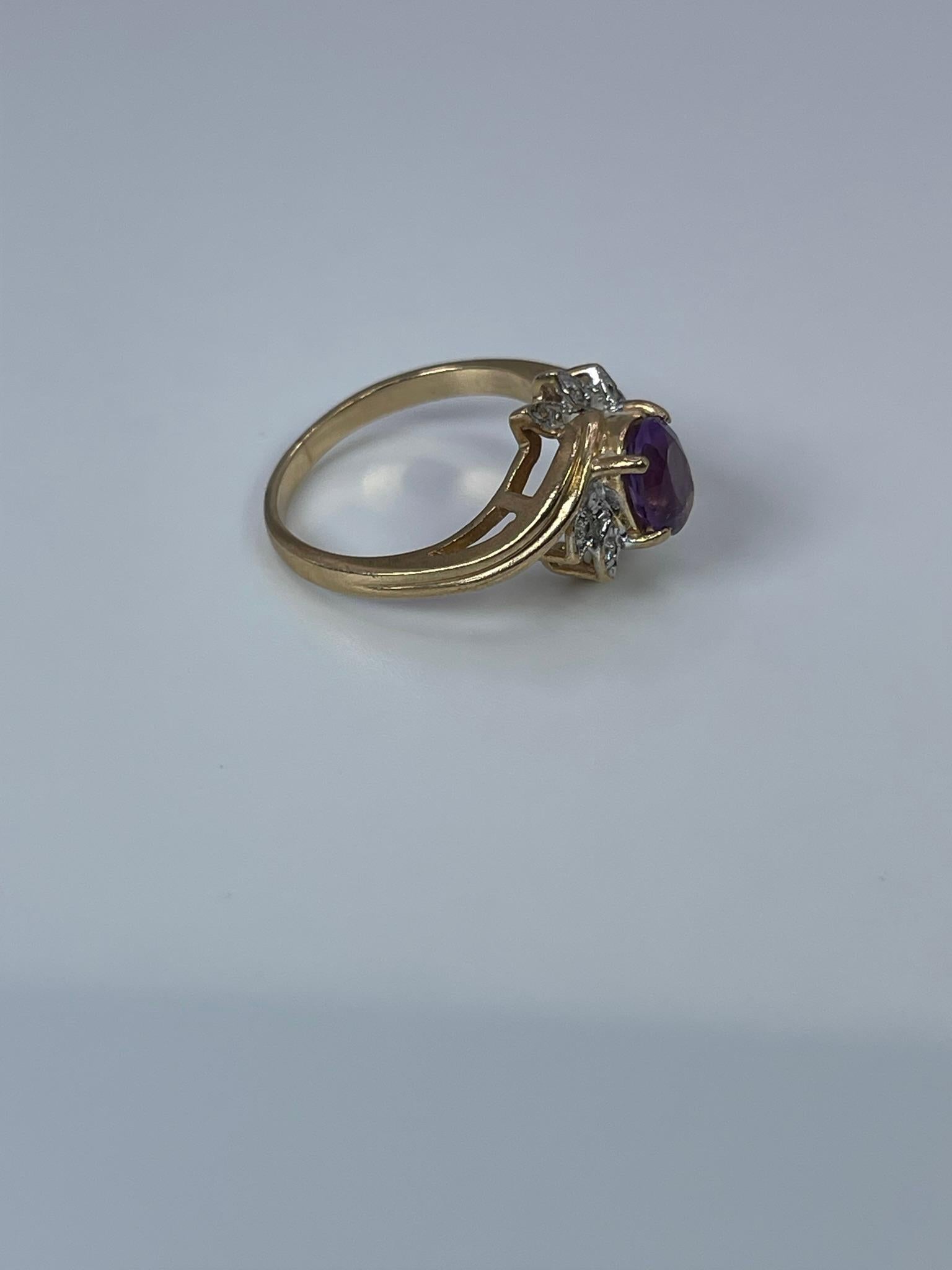 light purple gemstone ring