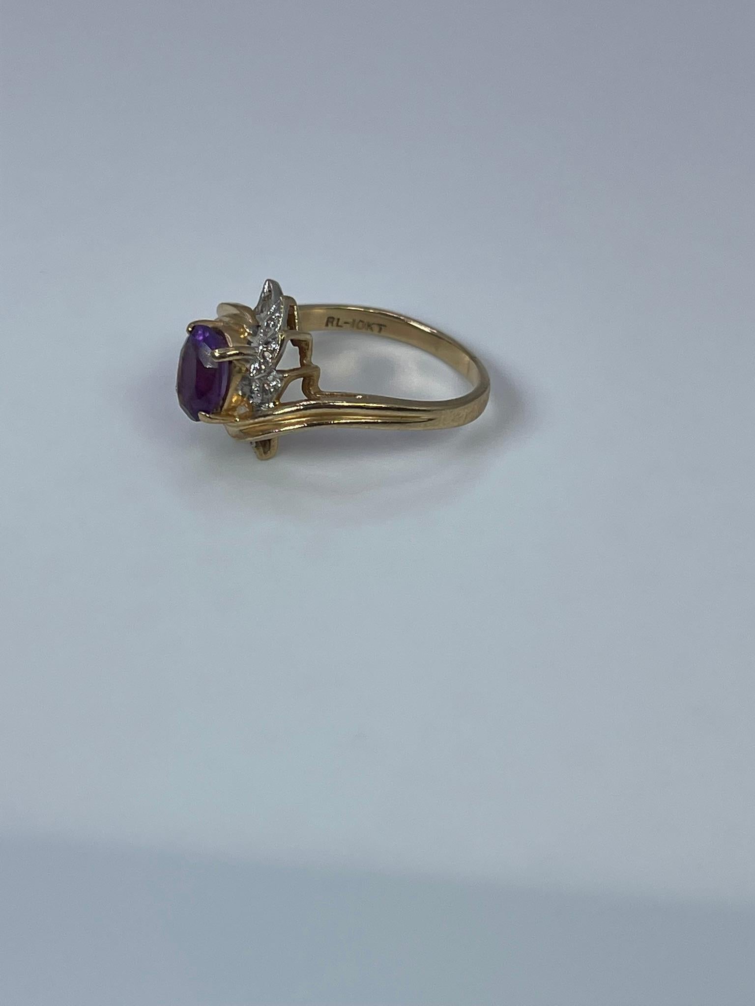 light purple amethyst ring