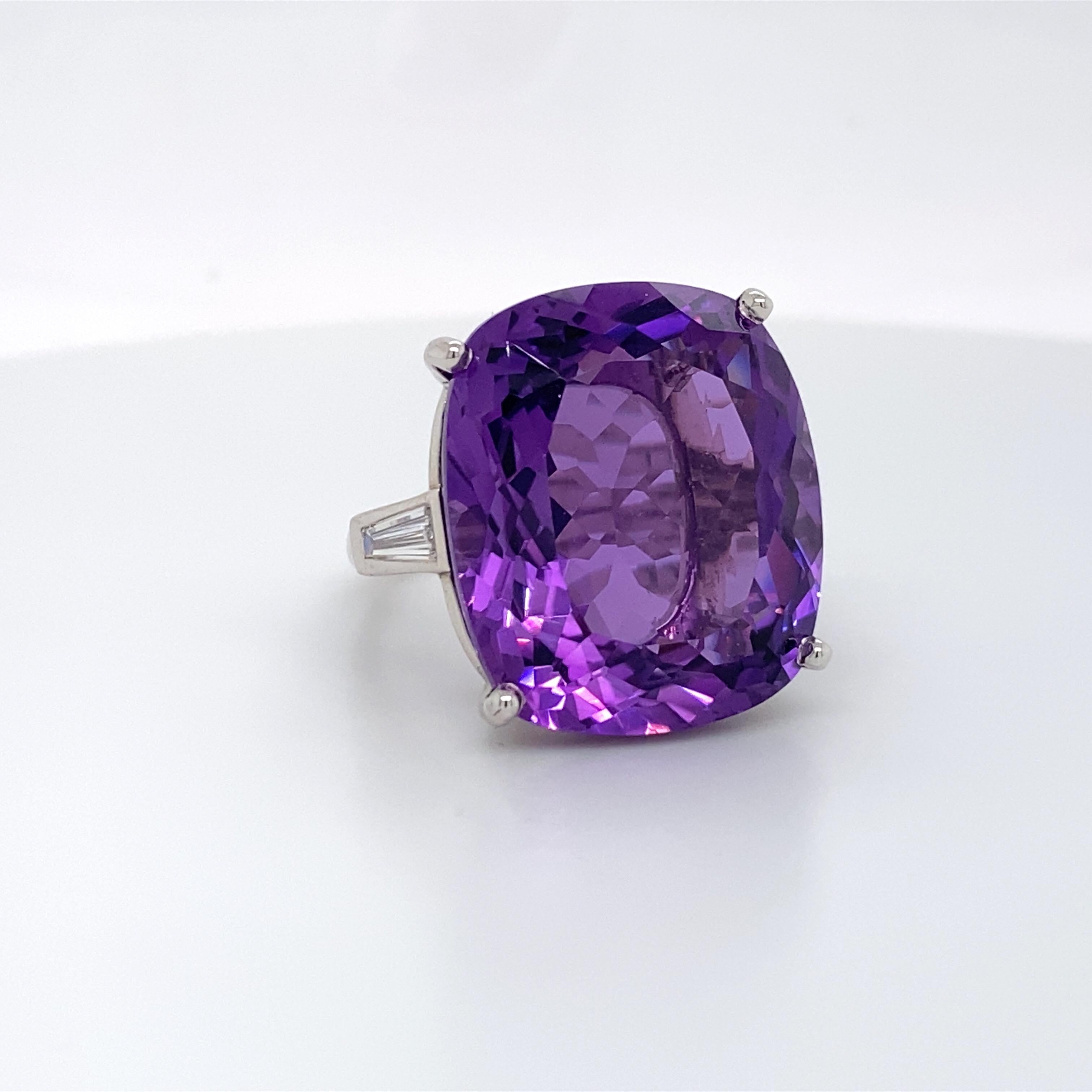 HARBOR D. Amethyst Diamant Cocktail Ring 20 Karat 14 Karat Weißgold im Zustand „Neu“ in New York, NY