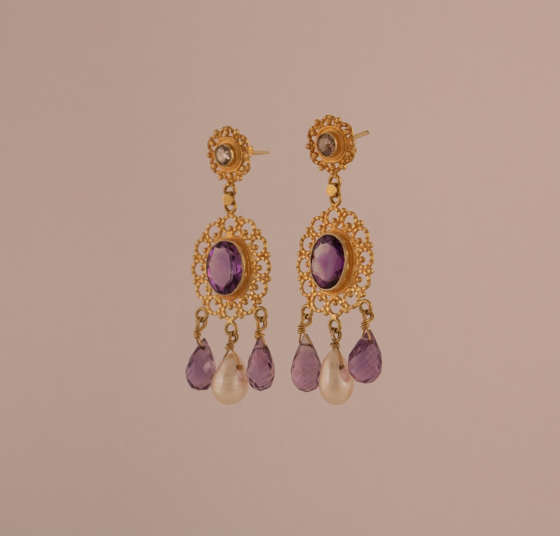 wine color earrings