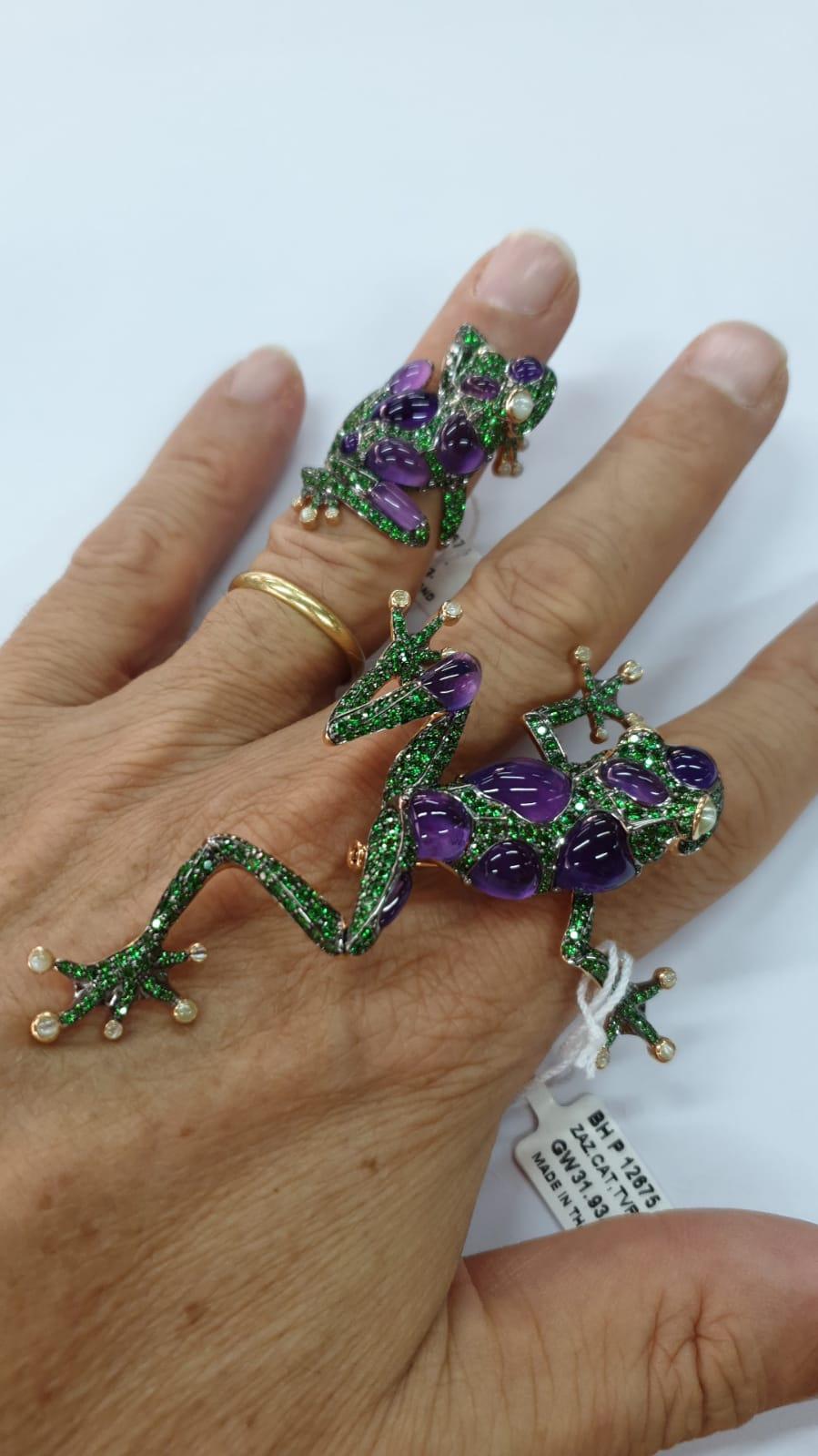 Matching Ring Available 
When it comes to jewellery, frogs are most definitely lucky charms. The frog is a Native American symbol of wealth and prosperity. ... Owning and wearing an item of frog jewellery opens your spirit to good fortune and