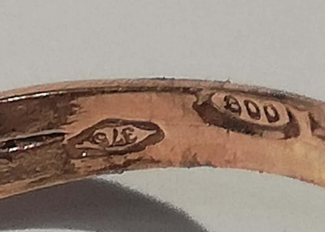 Women's Amethyst, Diamonds, Rose Gold and Silver Ring. For Sale