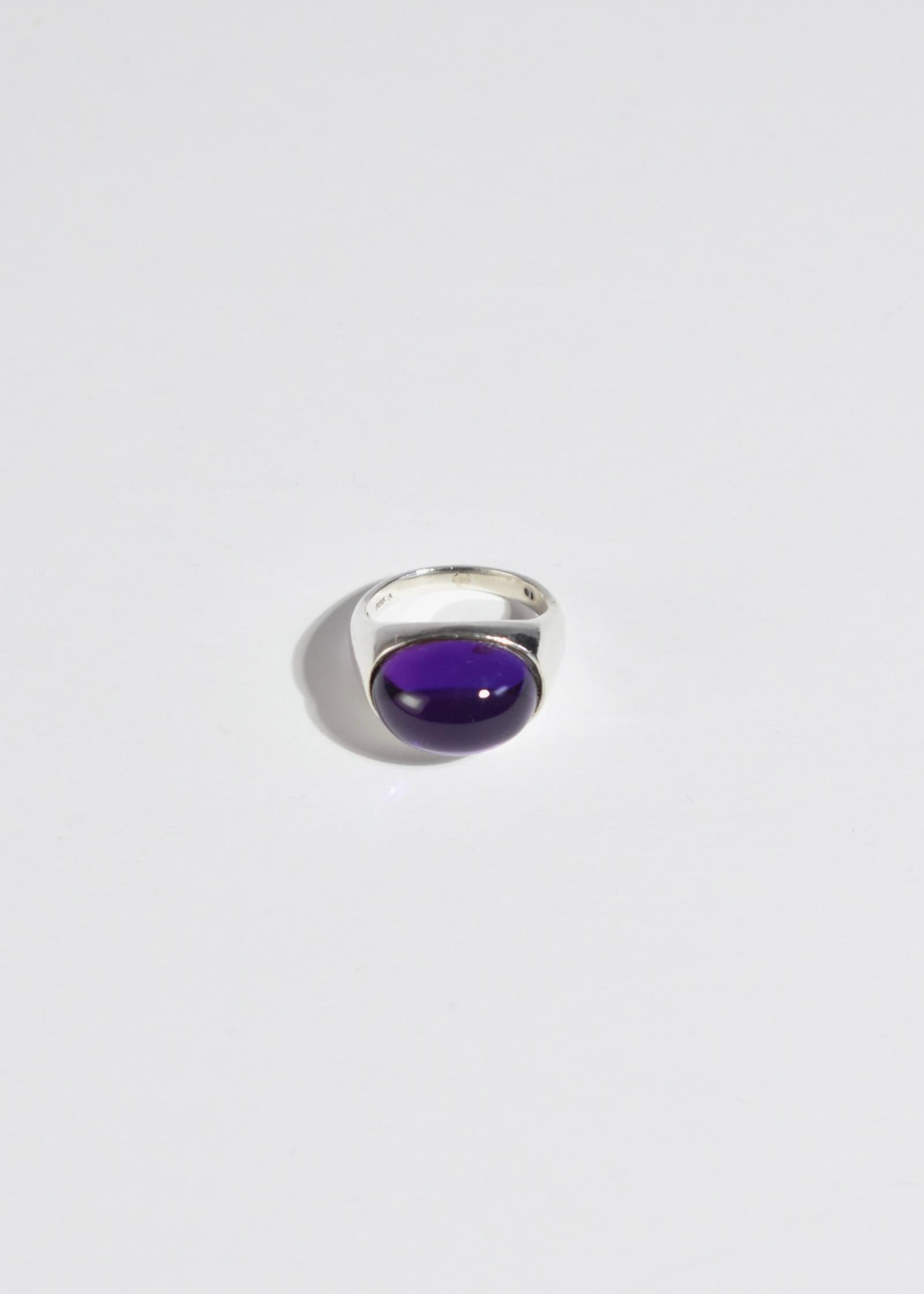 Amethyst Dome Ring 2