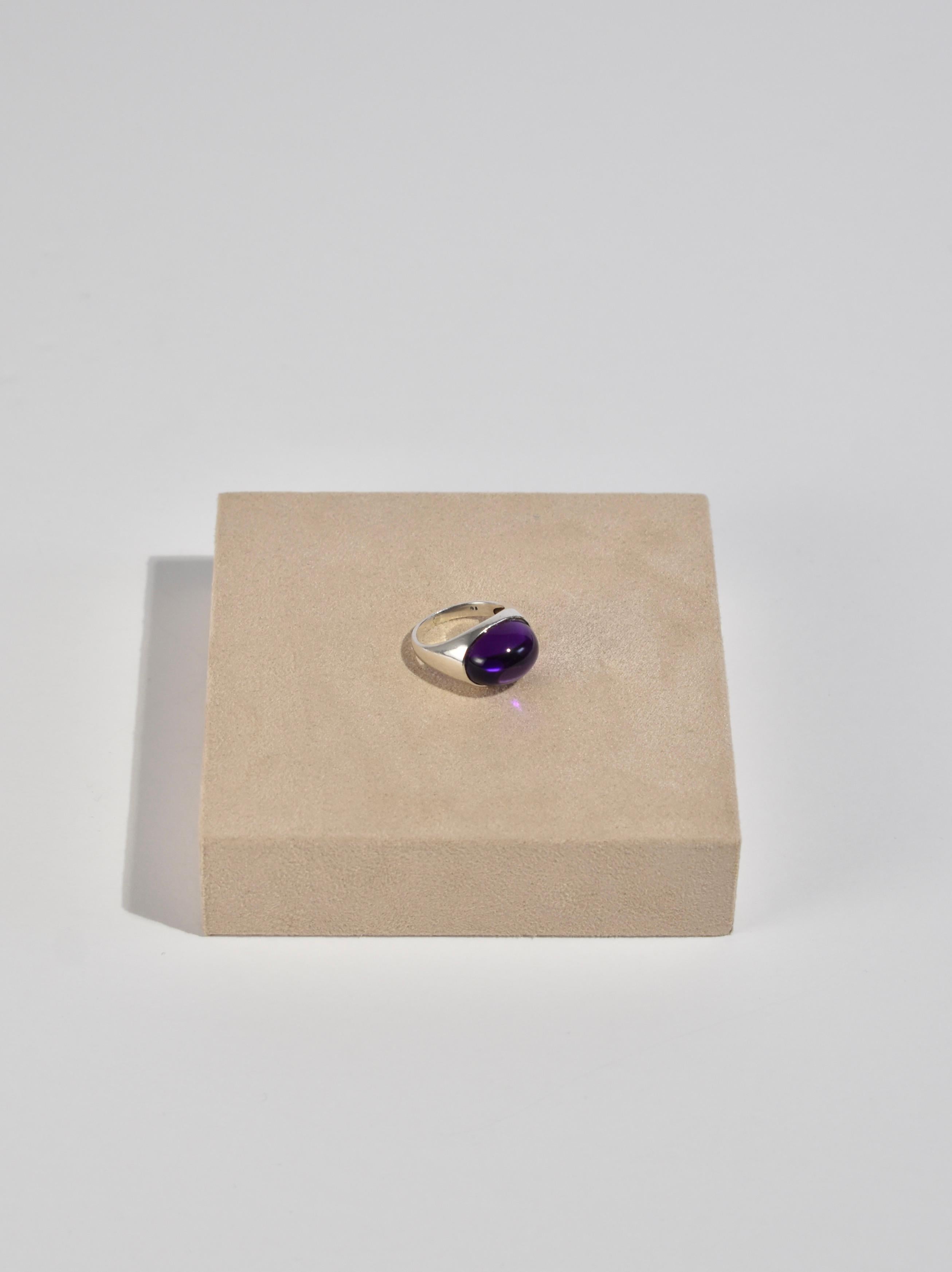 For Sale:  Amethyst Dome Ring 4