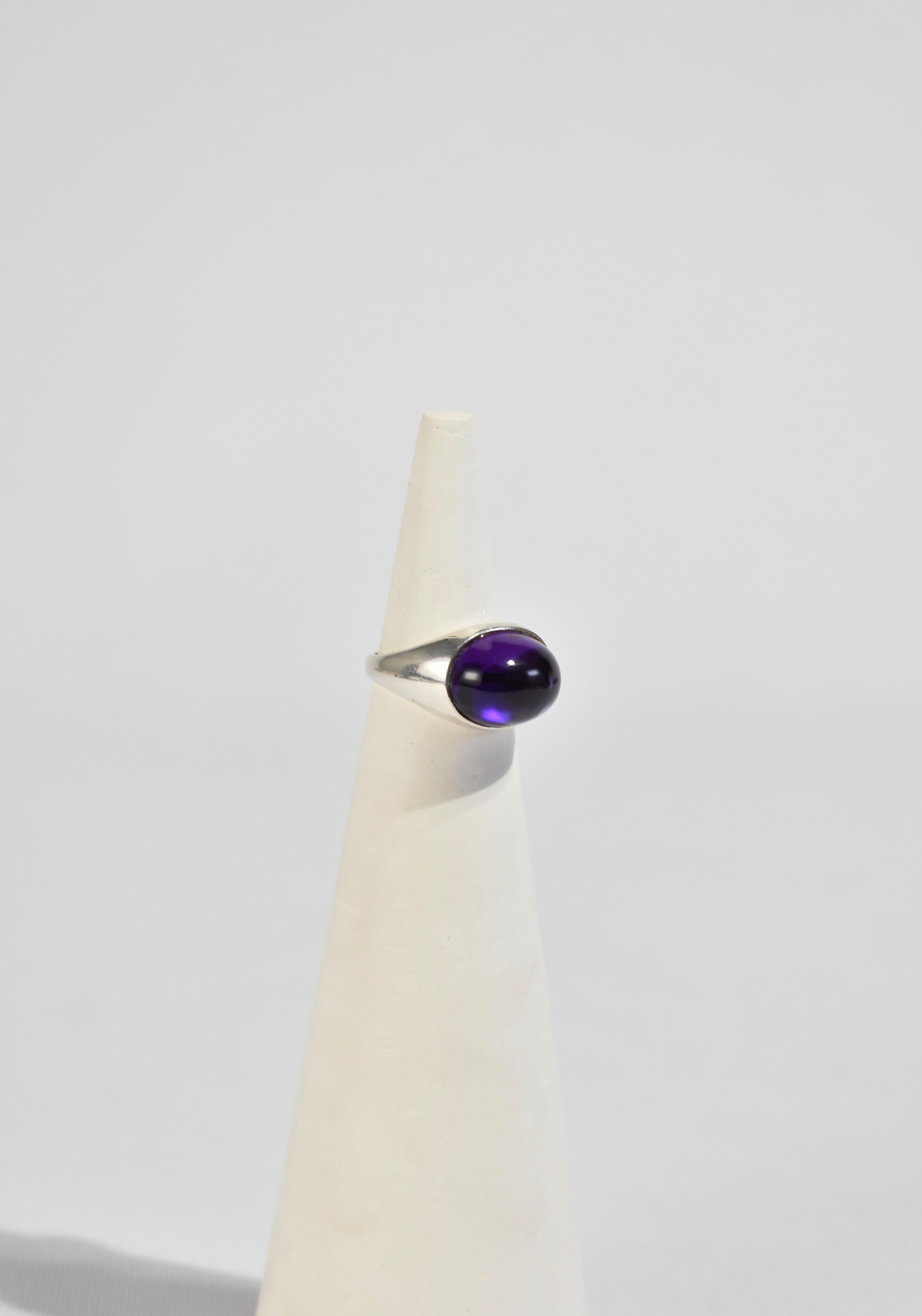 For Sale:  Amethyst Dome Ring 5