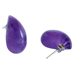Amethyst drop earrings