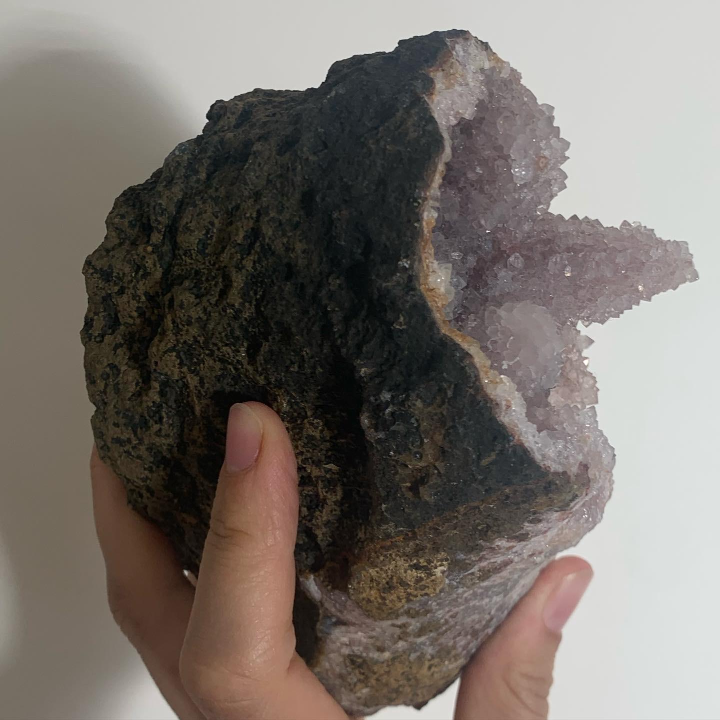 18th Century and Earlier Amethyst Druze Geode Rock Formation For Sale
