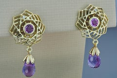 Amethyst earrindgs studs