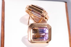 Amethyst-Ohrringe aus 18 Karat