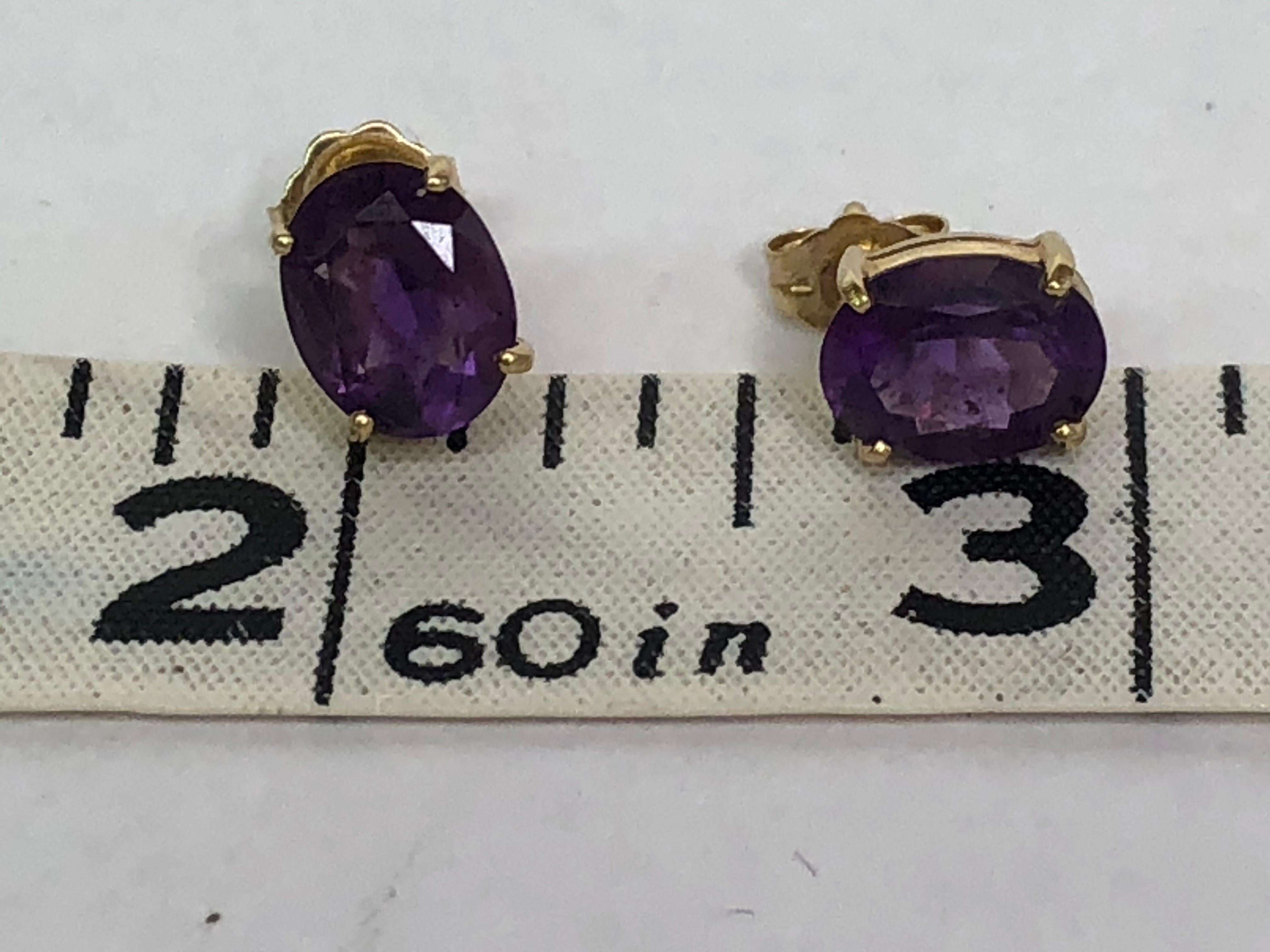 Amethyst Earrings & Pendant Set In Excellent Condition For Sale In Cincinnati, OH