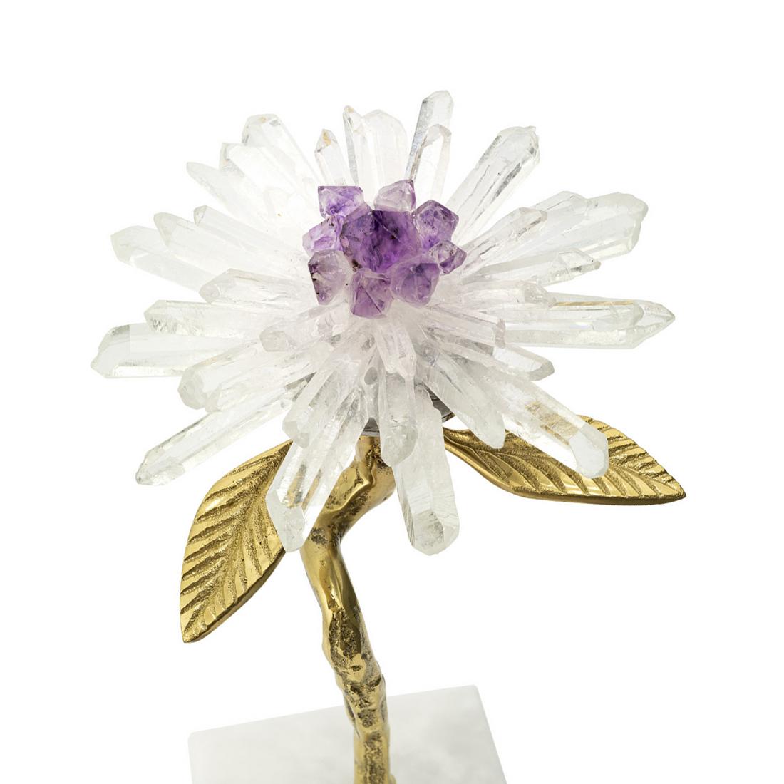 Contemporary Amethyst Flower I Sculpture For Sale