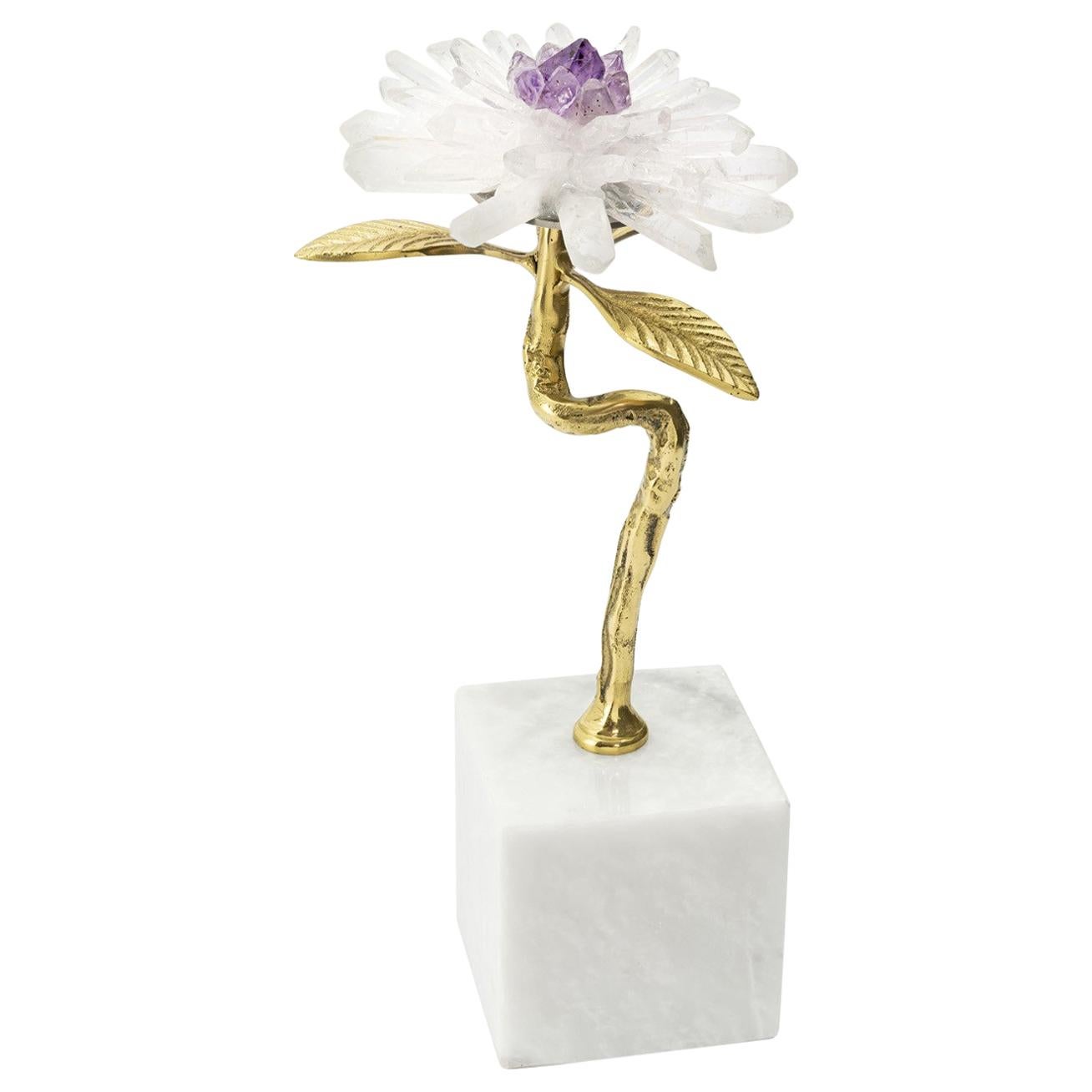 Amethyst Flower I Sculpture For Sale