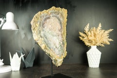 Piatto fiore di ametista con cristallo Druzy, Galaxy Druzy e minerali multicolore