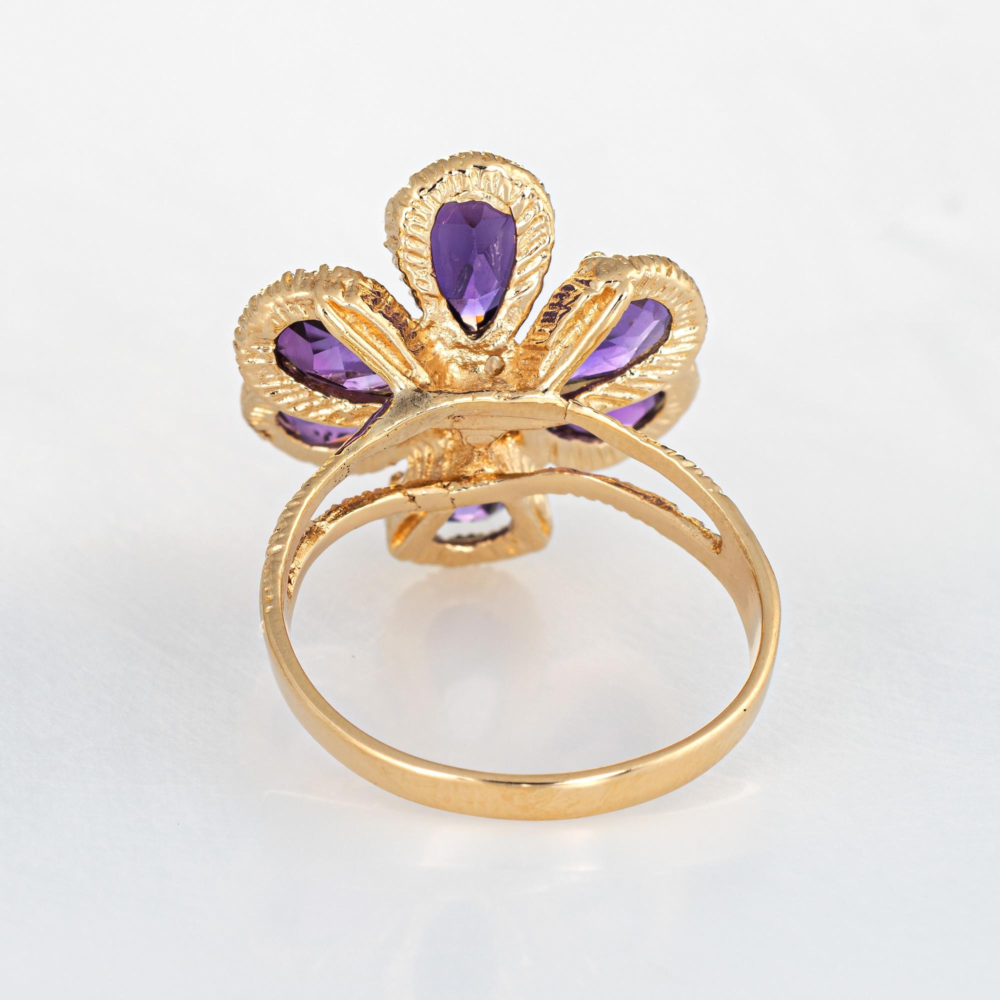 vintage gold flower ring