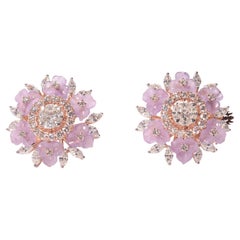 Amethyst Flowers and Diamond Ring