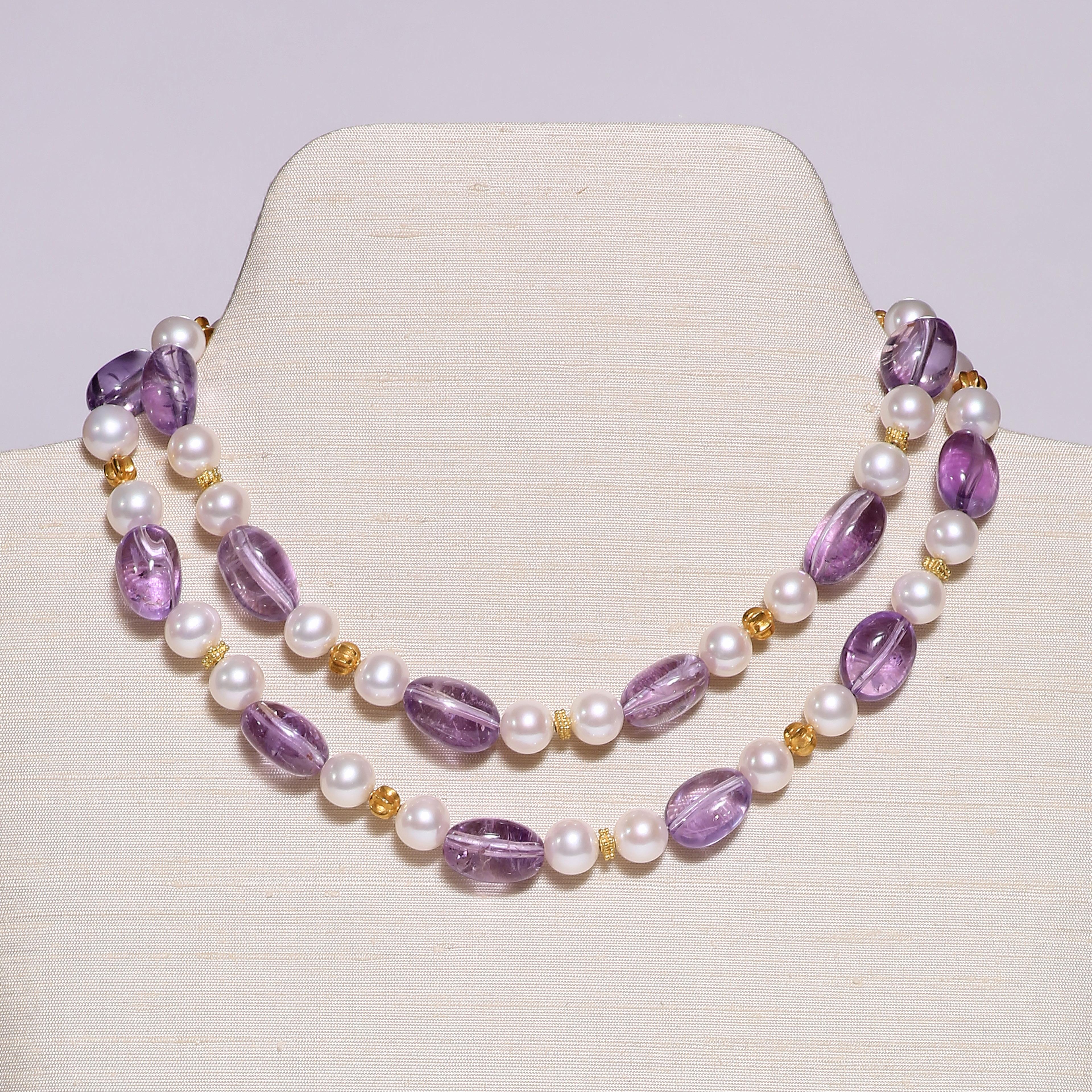 pearl amethyst necklace