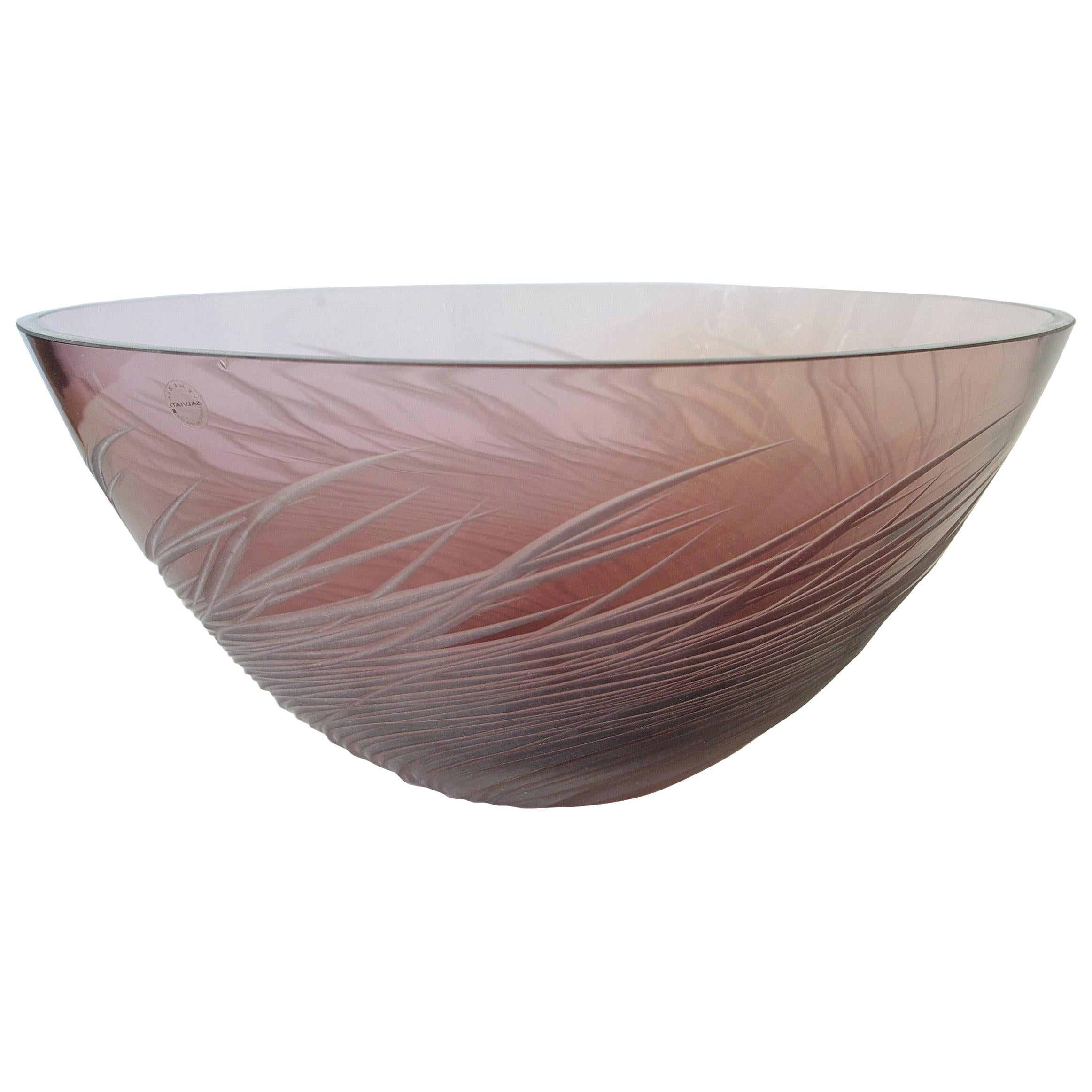 Amethyst Fruit Bowl by Salviati FINAL CLEARANCE SALE