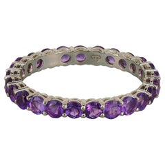 Anello di eternità completo con ametista