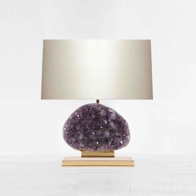 Amethyst Geode Cluster Lamp For Sale at 1stDibs | geode lamp, amethyst lamp,  geode lamps
