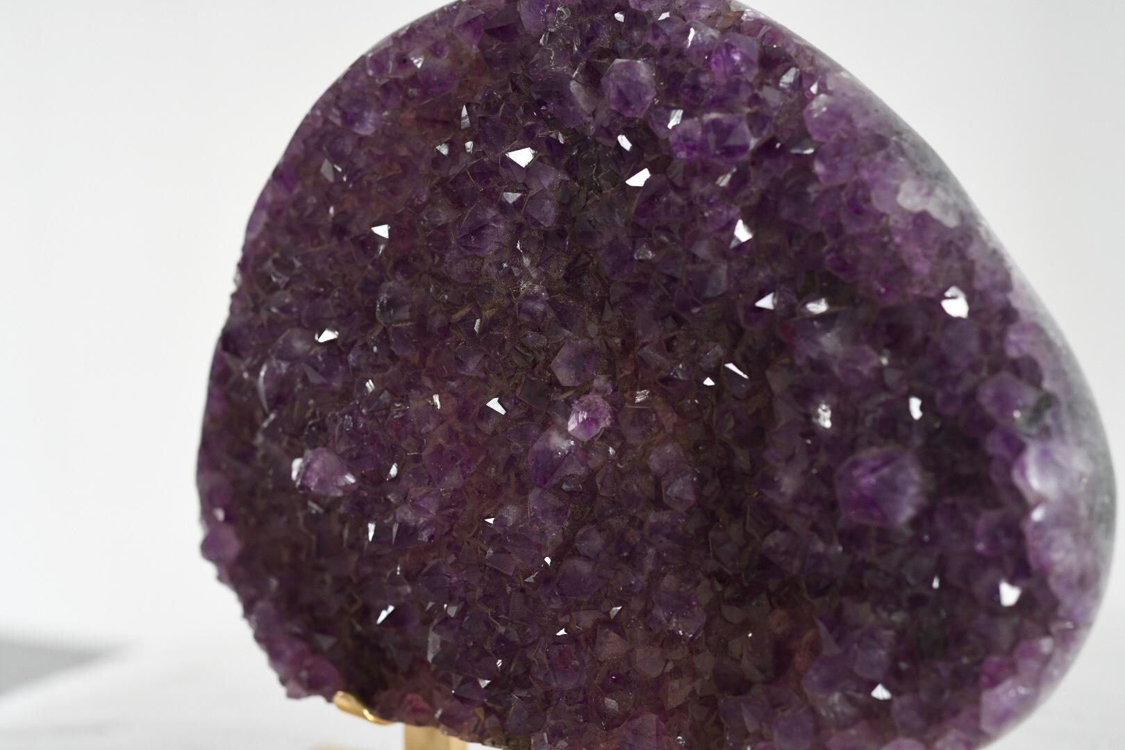 Amethyst Geode Cluster Lamp In Excellent Condition In New York, NY