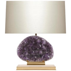 Amethyst Geode Cluster Lamp
