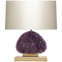 Amethyst Geode Cluster Lamp