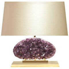 Amethyst Geode Cluster Lamp