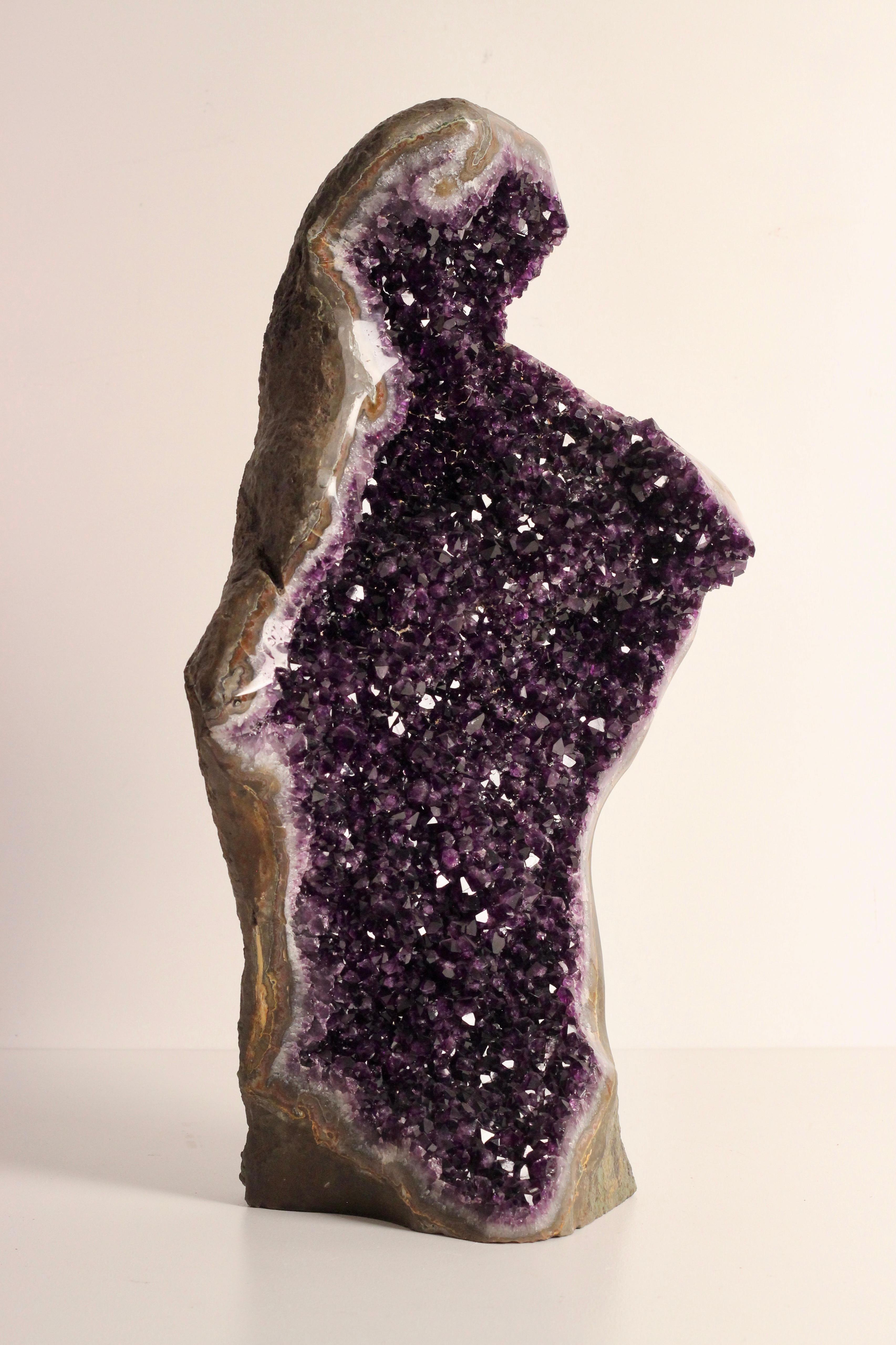 Gem Grade Amethyst Geode Sculpture, Uruguay For Sale 2