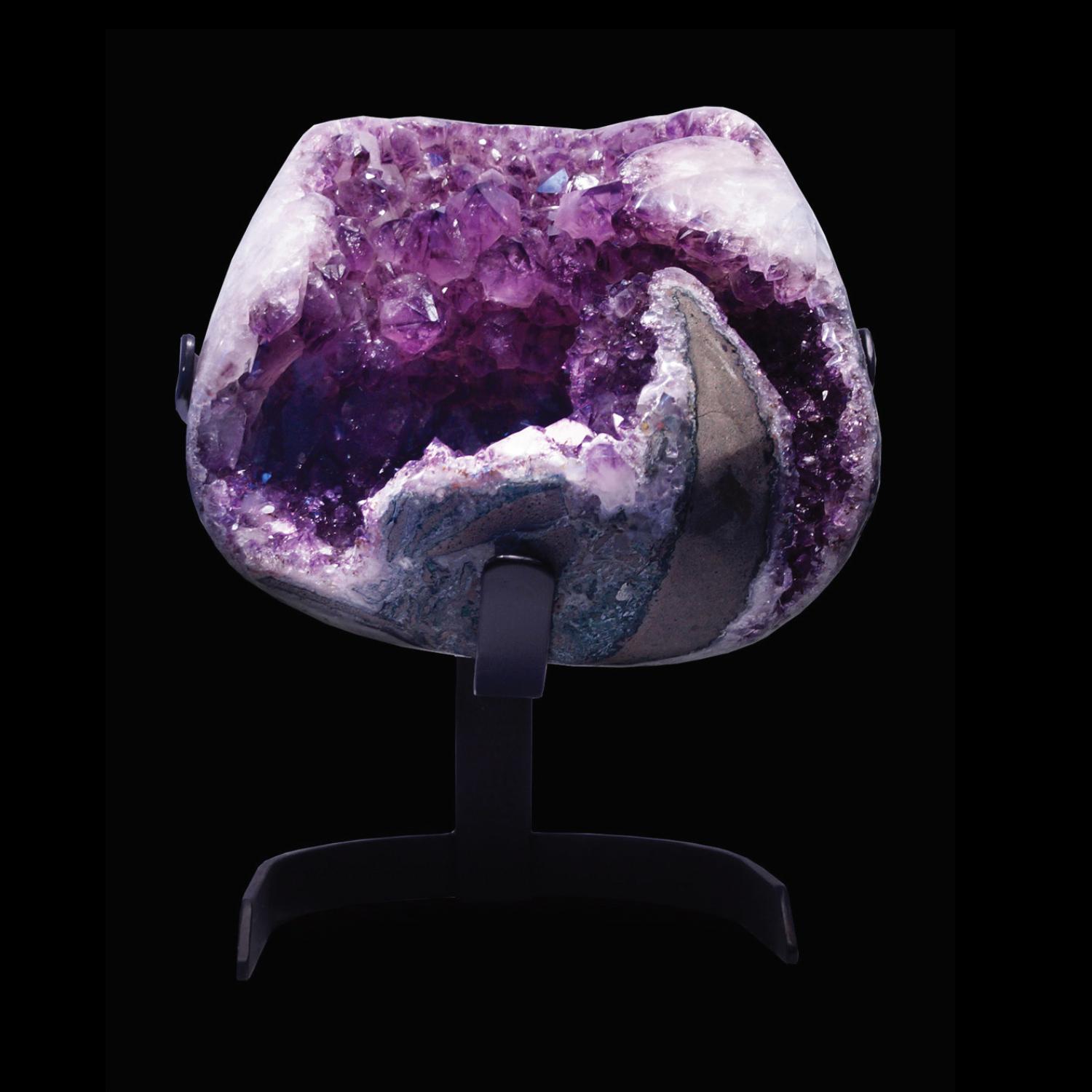 amethyst crystal chair