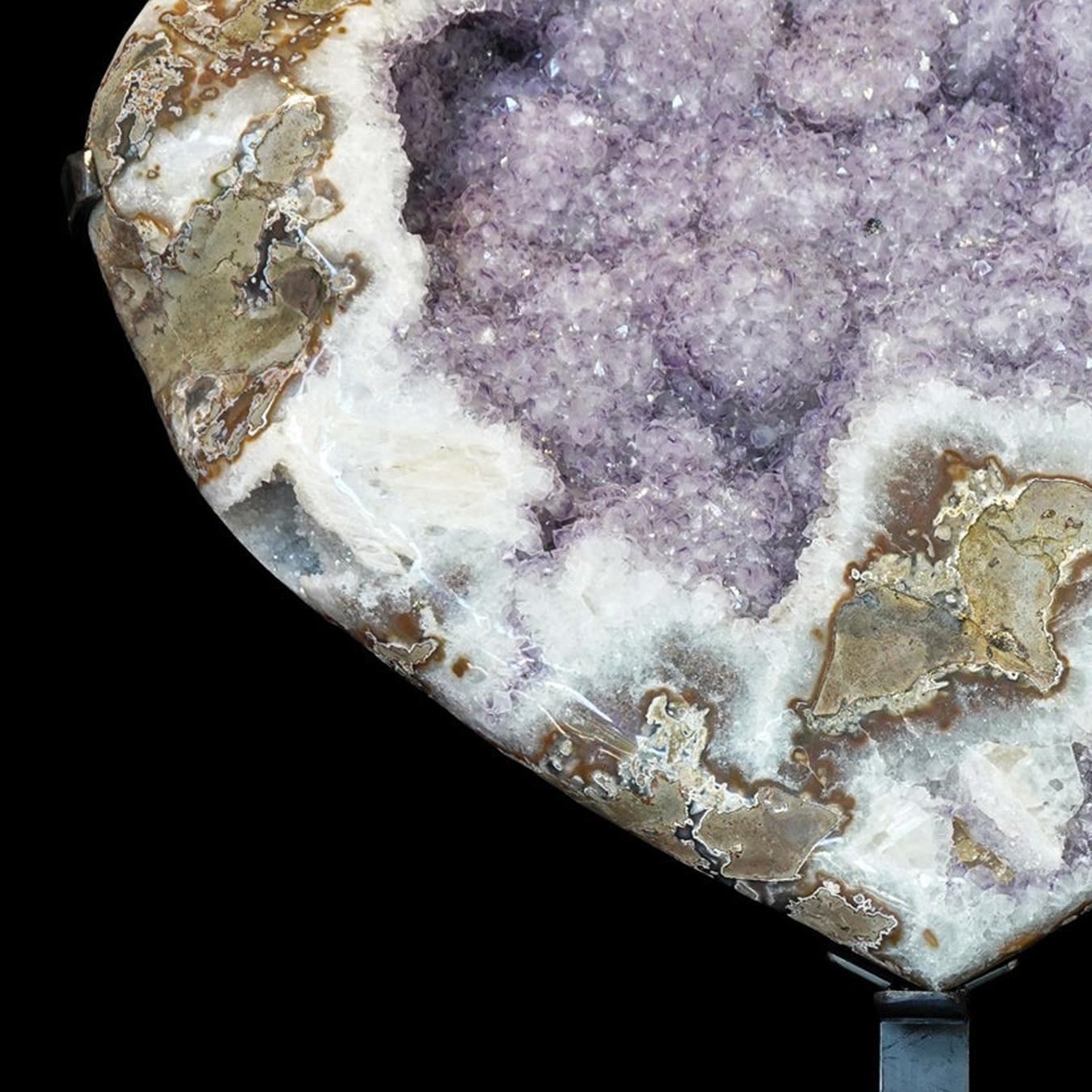 heart shaped geode found