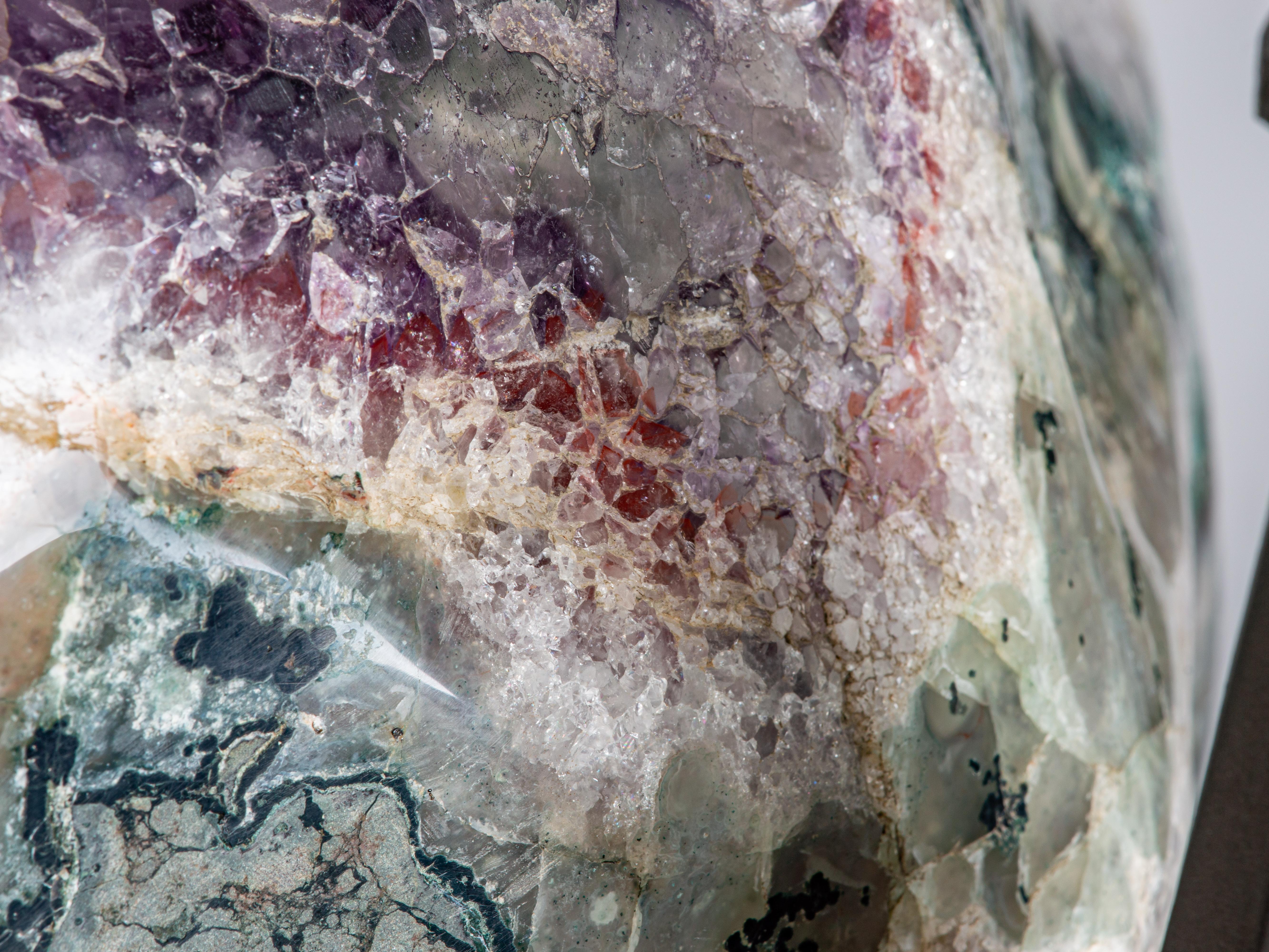 Amethyst Geode table Decoratie Object Sculpture For Sale 7