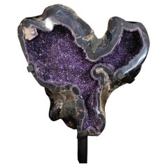 Amethyst Geode with Agate Sides