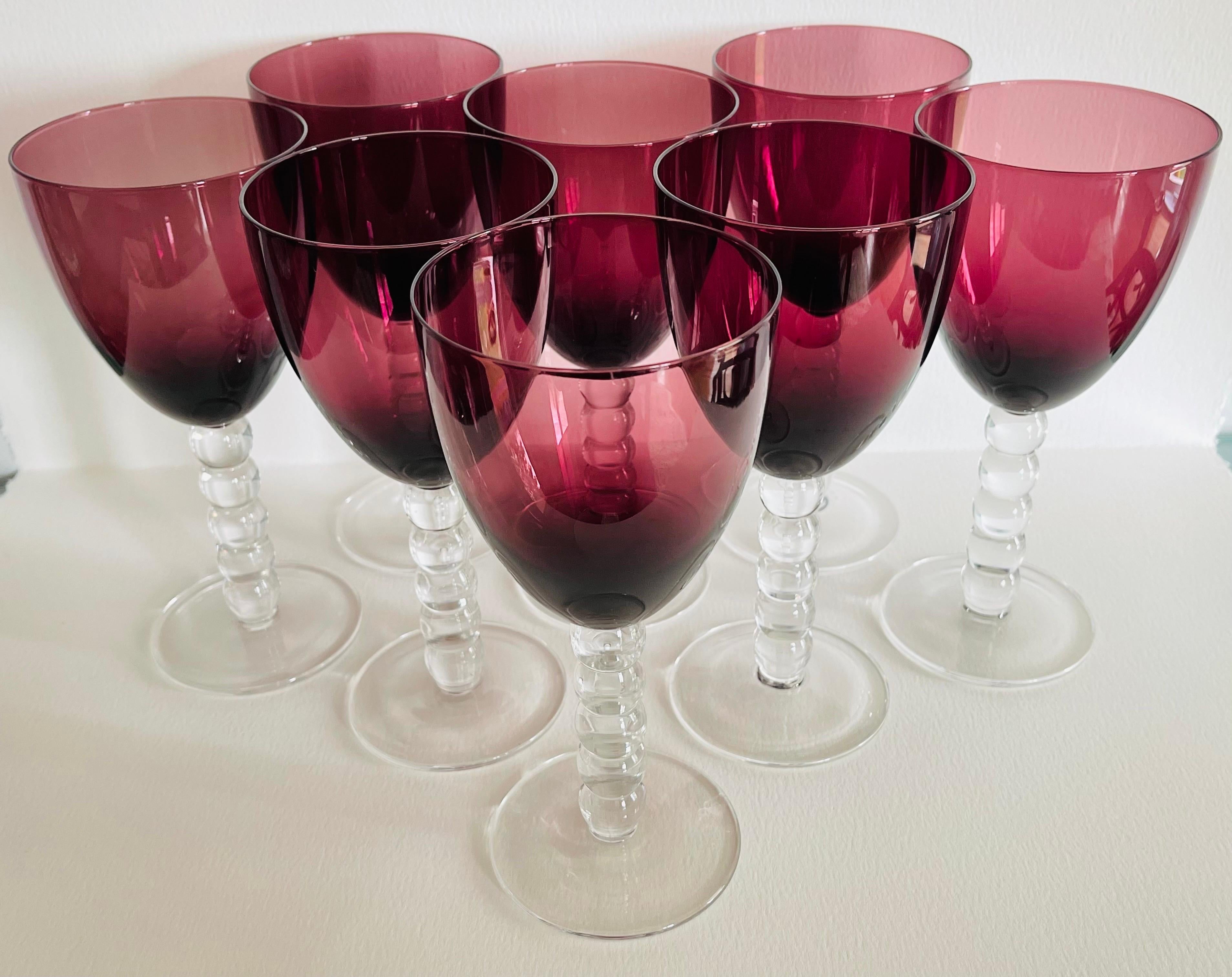 amethyst wine glasses