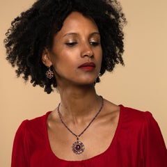 Colgante Emma Chapman de amatista bañada en oro