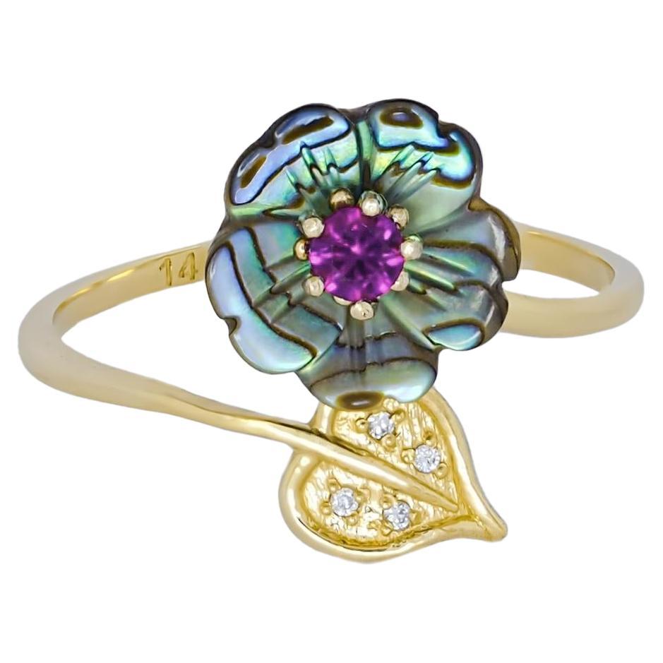 For Sale:  Amethyst gold ring.