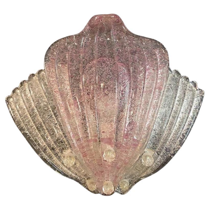 Amethyst and Clear Graniglia Sconce, 9 Available For Sale