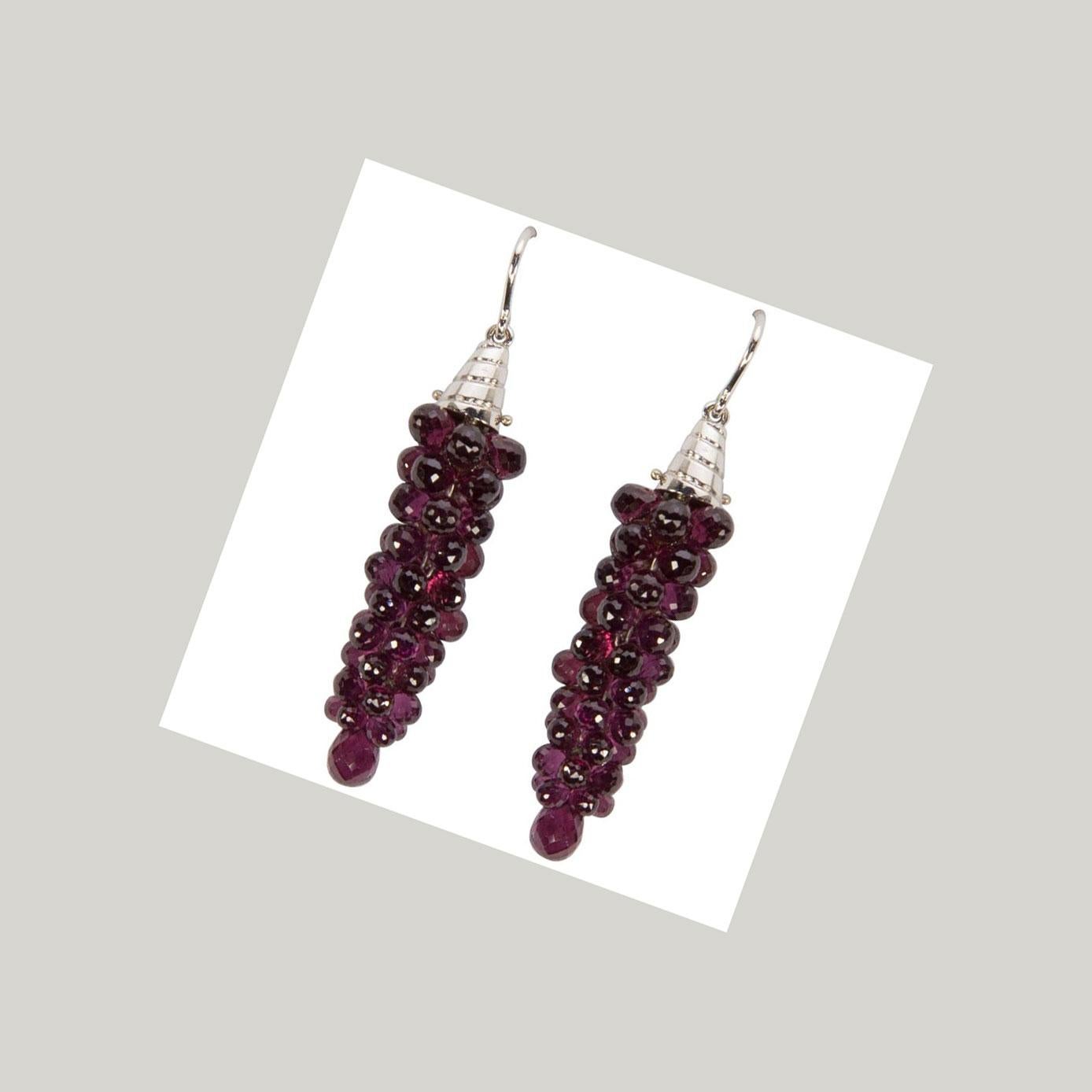 grape shaped earrings