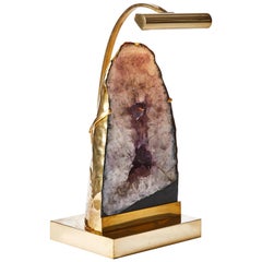 Lampe mit Amethyst von Studio Glustin zum Preis in Gold