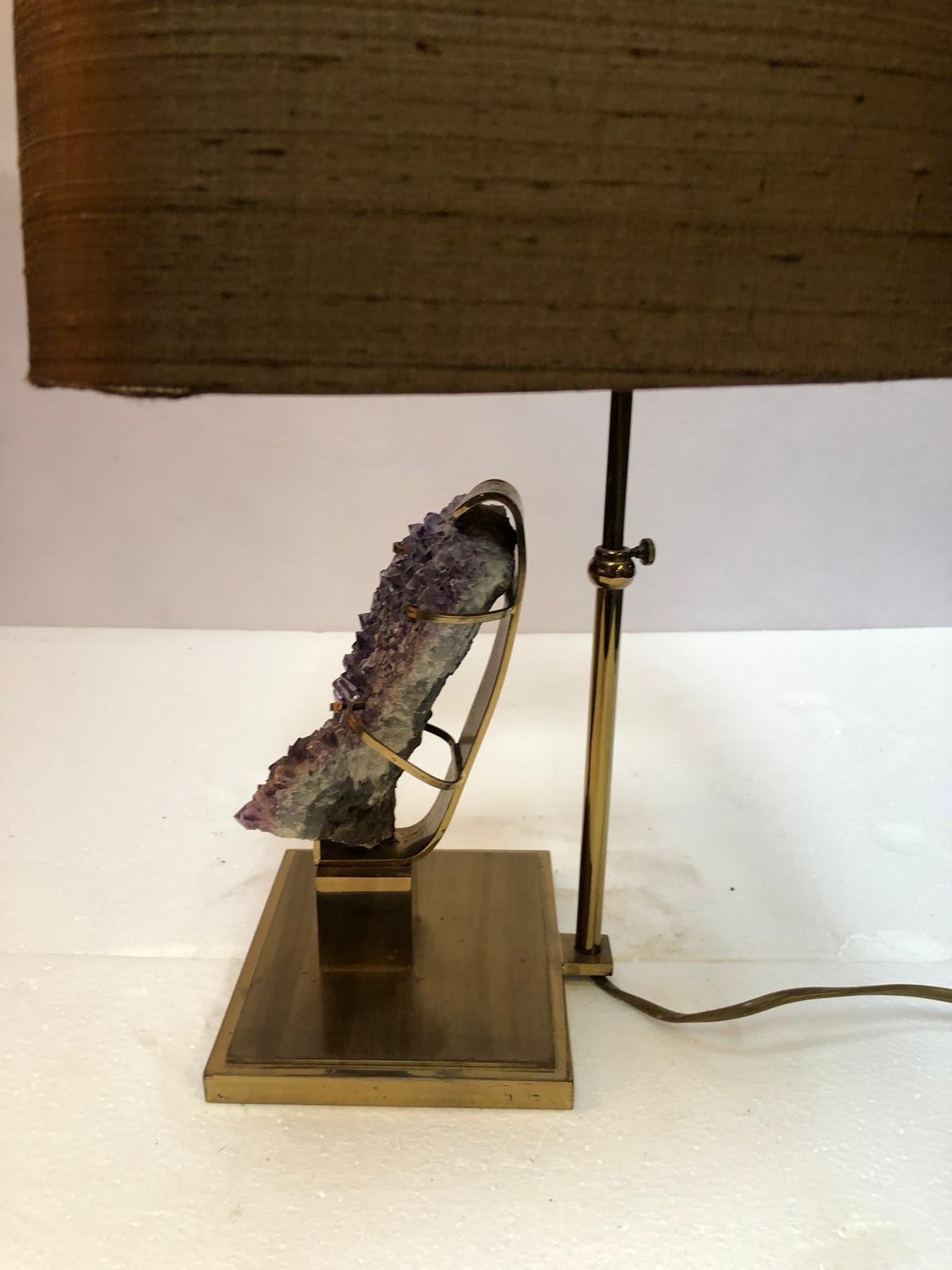 Amethyst Lamp, Color Gold, 1970 For Sale 3