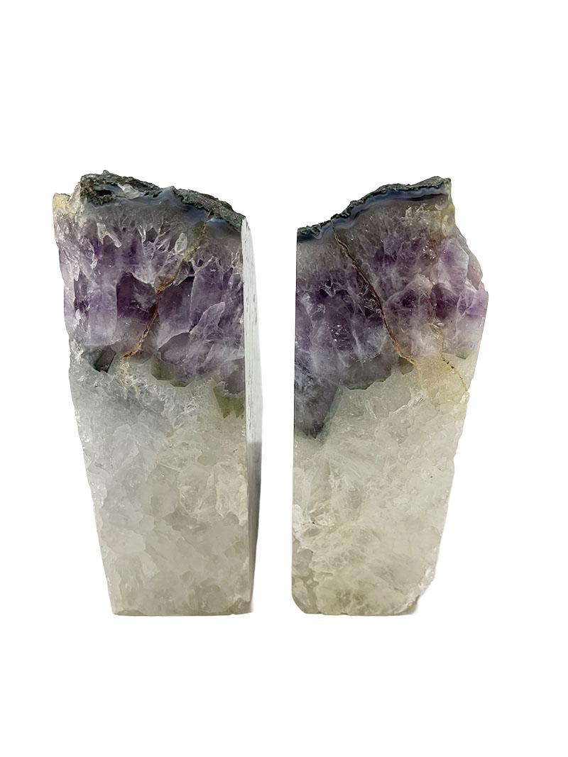 Amethyst Large Bookends, 1970s For Sale 1