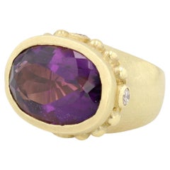 Amethyst Large Cocktail Ring