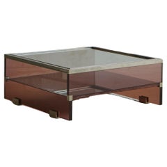 Used Amethyst Lucite Coffee Table, France 1970s