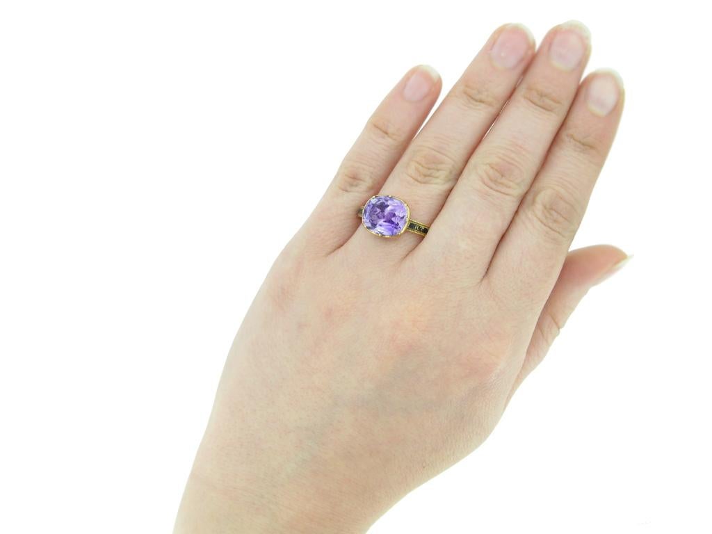 Women's or Men's Amethyst Memorial Ring for the Right Honourable George Grenville (British Prime For Sale