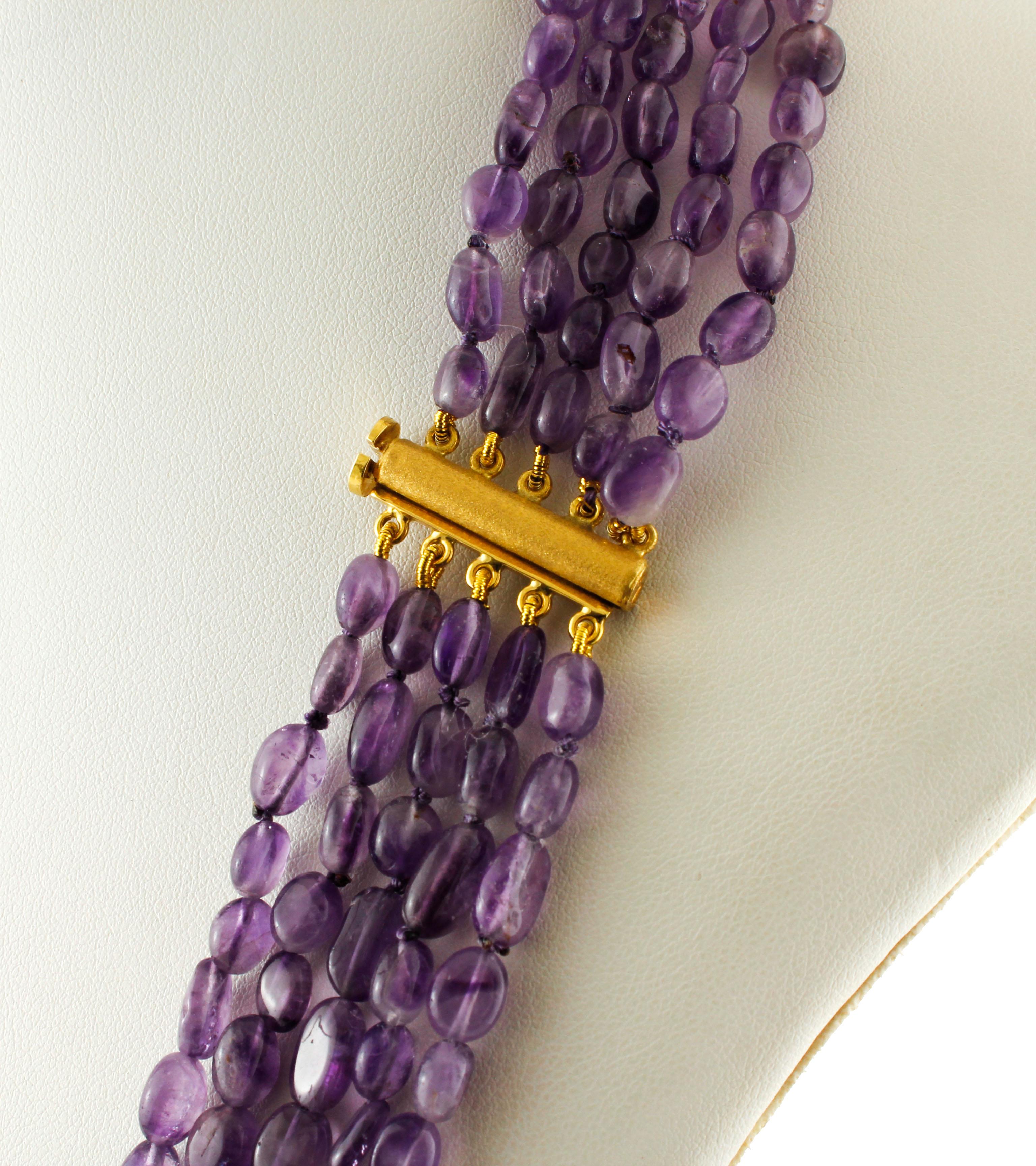 purple seed bead necklace paparazzi