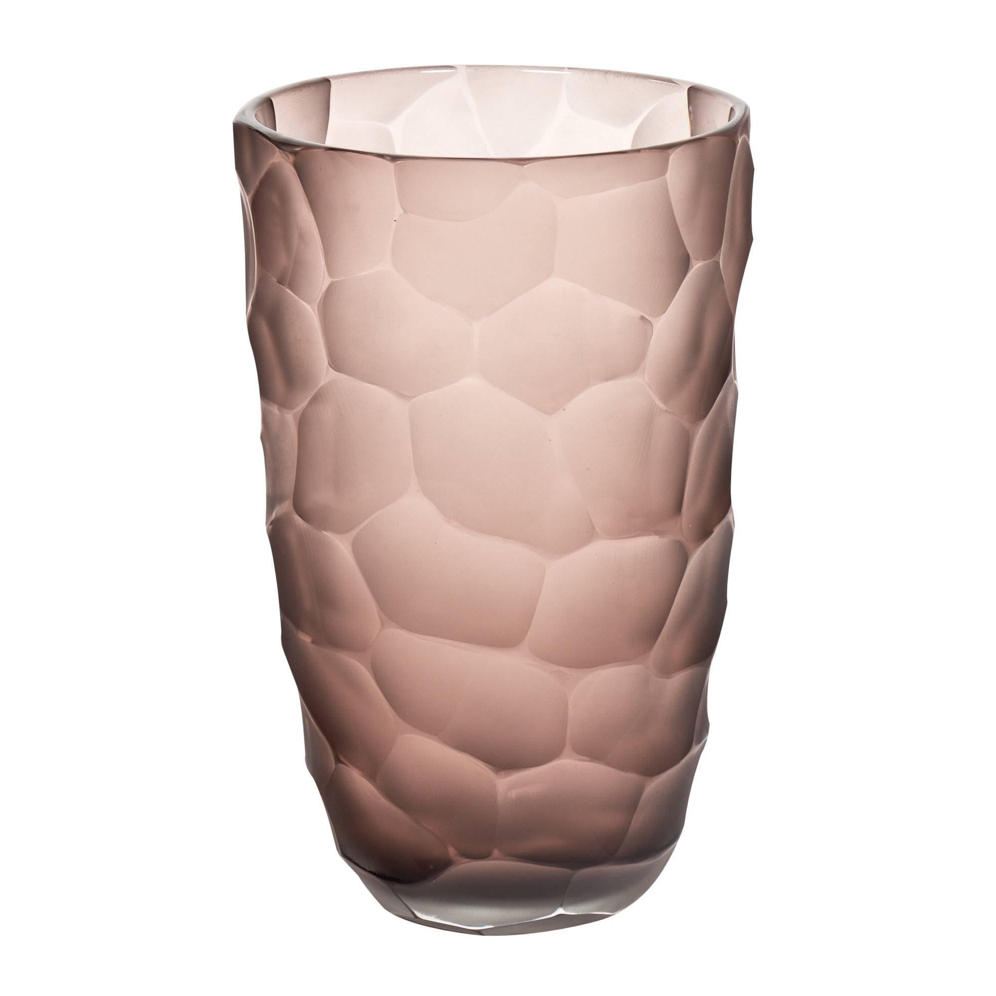 Amethyst Murano Glass “Battuto” Vase