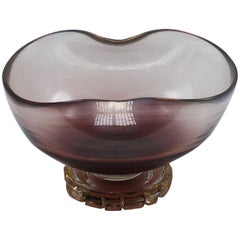 Amethyst Murano Glass Bowl by Cenedese Vetri, circa 1960