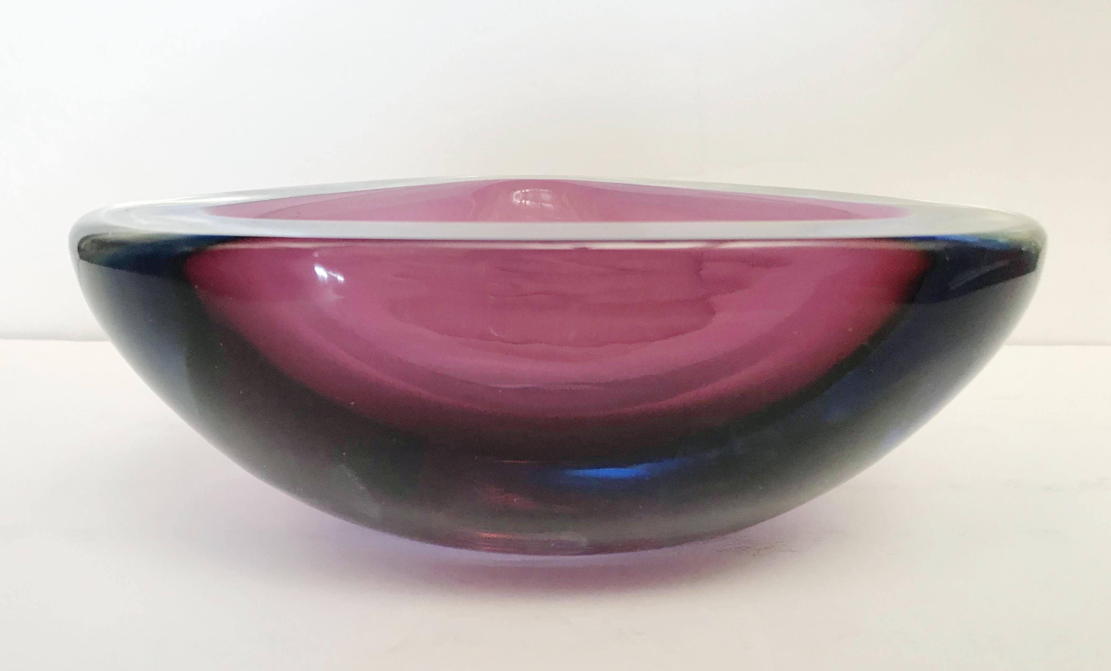 Mid-Century Modern Amethyst Murano Glass Bowl FINAL CLEARANCE SALE