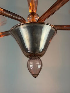 Amethyst Murano glass Venetian chandelier, circa 1920