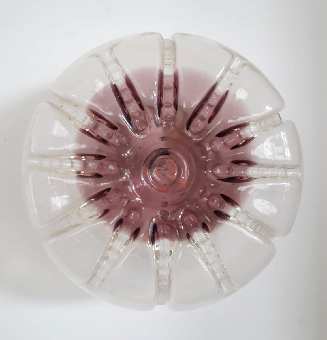 Italian Amethyst Murano Sconce - 3 available For Sale